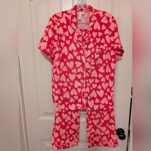 Heart Print Pajamas